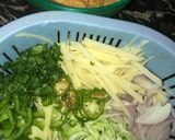 A picture of step 1 of Cabbage mix vegi pakora😋بن گوبھی مکس ویجی پکوڑہ😋.