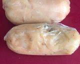 Foto del paso 3 de la receta: Pechuga de pollo rellena de plátano maduro