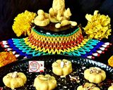 A picture of step 3 of Instant Kesariya Peda.