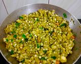 A picture of step 5 of Hariyali Sabudana khichdi.