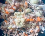 Foto del paso 2 de la receta: Calabacín relleno (sin horno)
