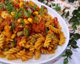 عکس مرحله 11 از دستور ماکارونی سبزیجات😋