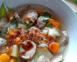 Foto langkah ke 4 dari resep Sayur Sop Bakso.