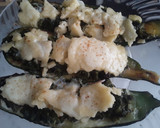 Foto del paso 8 de la receta: Calabacines🥒 con espinacas🌿, pasas de uva🍇 y queso🧀...🤔