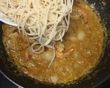 รูปขั้นตอนการทำที่ 5 ของ สปาเก็ตตี้ซอสไข่เค็มกุ้งสด Spaghetti with Salted Egg Sauce