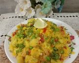 A picture of step 3 of Pohe | Maharashtrian street food.