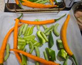 A picture of step 2 of Typhoon Day Home Cooking: Spiced Grilled Chicken Tenders & Chicken Cartilage & Vegetables.