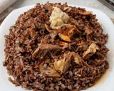 Foto del paso 8 de la receta Arroz Rojo con Caballa en tomate y puré de Ajos