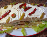 Foto del paso 10 de la receta: PIONONO RELLENO DE JAMÓN SERRANO, HUEVO, ACEITUNAS, Y MORRÓN 🥰🥰🥰😋😋😋😋