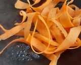 A picture of step 1 of Carrot Peel Corn Cheese Sandwiches.