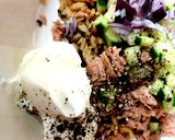 A picture of step 2 of My Tuna, Cucumber & Wholegrain Rice 😘.
