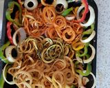 A picture of step 10 of My Spicy Spiralized, Potatoe, Carrot, Cougette & Onion Salad.