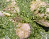 Spenótos rizsben főtt busa recept fázis 3 fotója
