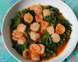 Foto langkah ke 4 dari resep Tumis Kangkung Bakso.