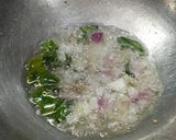 A picture of step 3 of Methi Besan.