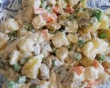 Foto del paso 12 de la receta: Ensaladilla con piña, espárragos y mahonesa de hierbabuena
