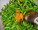 A picture of step 3 of Cluster beans and potato vegetable.