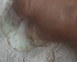 A picture of step 2 of No Yeast Pizza (Party style).