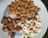 A picture of step 1 of Poha and dryfruits ladoo.