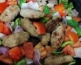 A picture of step 4 of Chullo kabab with butter rice.