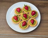 Foto langkah ke 7 dari resep Pie buah dengan vla Matcha.