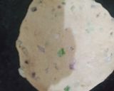 A picture of step 4 of Onion Thepla.