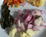Tumis daun pepaya jepang langkah memasak 3 foto