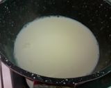 A picture of step 1 of Strawberry Phirni with Yakult.