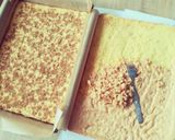 Kajmakowy sernik z bananami w biszkopcie krok przepisu 2 zdjęcie