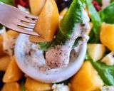 Foto del paso 6 de la receta: Ensalada de radicheta, durazno y queso azul 🍑