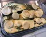 Une image de l'étape 6 de Aubergines,poivrons verts et oignons marinés et grillés.