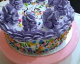 A picture of step 9 of Colourful cream cake.