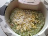 MPASI 9-10 Bulan : Bubur Kacang Merah, Oyong, Brokoli, Telur