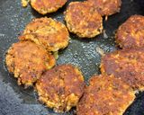 A picture of step 2 of Paneer sprouts tikki.