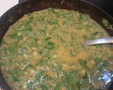 A picture of step 6 of Amaranth Greens or keerai molagootal.