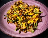 A picture of step 3 of Scrambled Wild Asparagus and Green Onions.