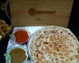 A picture of step 3 of ALU ka paratha.