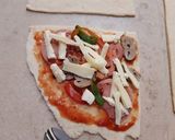 A picture of step 4 of Calzones.