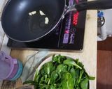 菜心3吃法之1沙茶葉，菜心飯!的食譜步驟2照片