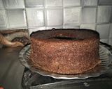 A picture of step 9 of Eggless chocolate cake without oven.
