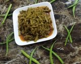 A picture of step 4 of Cluster beans dry sabji.