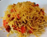 A picture of step 5 of My Chorizo + Veg Mix on Pasta. 🤗🤗.