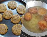 A picture of step 3 of Maize Flour vada.