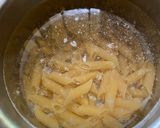 A picture of step 2 of Chicken Penne.