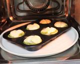 A picture of step 4 of Layered Spinach Idli Muffins.