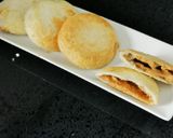 Gambar langkah 6 resipi Roti poket kacang air fryer.