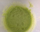 A picture of step 6 of Linguine Risottate with Calamari on Zucchini Cream.