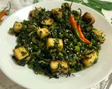 A picture of step 9 of Matar Palak Paneer.