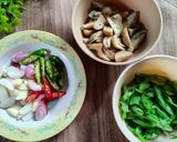 Foto langkah ke 1 dari resep Tumis Buncis Jamur.