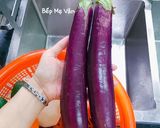 Hình bước làm 1 của món Cà tím kho xá xị chay